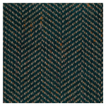 Osborne & Little Norland F7873-02 Chunky herringbone weave in peacock, featuring space-dyed yarns.