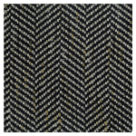 Osborne & Little Norland F7873-05 Chunky herringbone weave in charcoal, featuring space-dyed yarns.