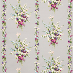 Nina Campbell Suzhou Fabric NCF4174-01 Colour: Magenta/Amethyst/Grey