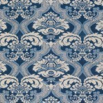 Nina Campbell Meredith Fabric NCF4241-01 Blue