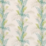 Nina Campbell Palmetto Fabric NCF4246-03 Aqua/Green/Stone