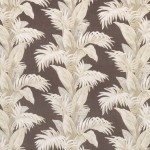 Nina Campbell Palmetto Fabric NCF4246-04 Charcoal/Stone