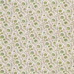 Nina Campbell Baville Fabrics NCF4331-04 green and taupe on a white background