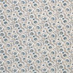 Nina Campbell Baville Fabrics NCF4331-05 blue, navy and taupe on a white background