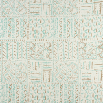 Nina Campbell Cloisters NCF4361-02 Aqua / Taupe / Ivory
